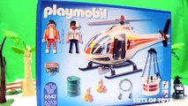 Beach Fire Playmobil Air Rescue Fire Fighting Helicopter 5542 by Lots of Toys