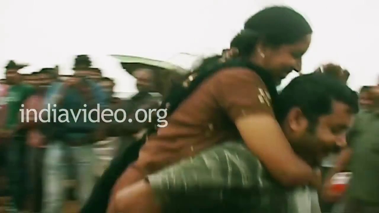 Wife Carrying Race at Shanghumugham Beach, Thiruvananthapuram, Kerala India