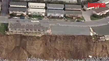 Californie: la mer provoque un gigantesque effondrement d'une falaise