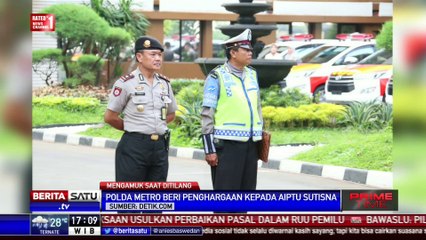 Aiptu Sutisna yang Dicakar Pegawai MA Raih Penghargaan