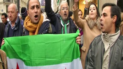 Demonstration for Aleppo in Paris