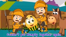 Humpty Dumpty Sat On A Wall | Nursery Rhyme With Lyrics | Humpty Dumpty Poem | Rhymes For Children