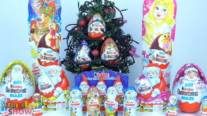 15 Jajko Niespodzianka Swieta new Christmas Maxi Kinder Niespodzianki Boze Narodzenie Mikołaj Jajka