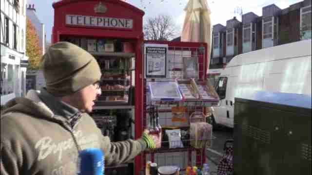 Pequeños negocios se instalan en las emblemáticas cabinas rojas del Reino Unido
