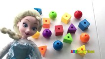 Disney ELSA Teach Colors and Shapes Toy Circle Square Triangle Unboxing Open Shopkins Surprise Toys