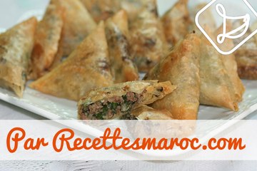 Briouats Salés au Boeuf & Persil - Savory Beef & Parsley Stuffed Briouat -  بريوات بالكفتة