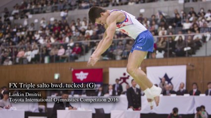 Lankin Dmitrii FX Triple salto bwd. tucked. (G) Toyota International Gymnastics Competition 2016