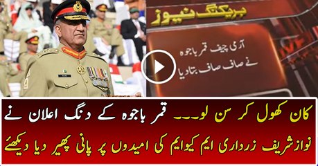 Big Warning of General Qamar Bajwa and Strong Message to Politicians