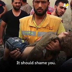 A Women emotional Talk about East Aleppo in UN