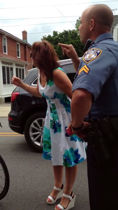 Cop hits cyclist