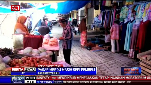 Pasar Tradisional di Aceh Sepi Aktivitas Jual Beli