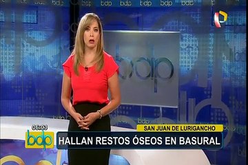 Hallan restos óseos en basural de SJL