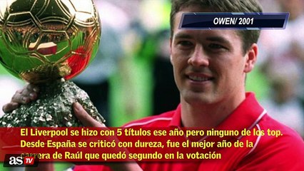 Vídeo_ Los 5 mayores 'robos' del Balón de Oro_ de Raúl a Iniesta - AS.com