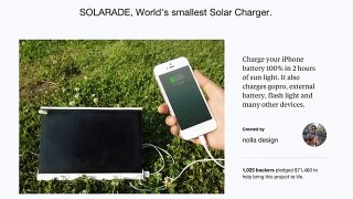 Solar Paper -the world's thinnest and lightest solar charger