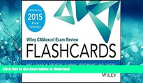 Hardcover Wiley CMAexcel Exam Review 2015 Flashcards: Part 1, Financial Planning, Performance and