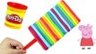 [peppa pig funny toys]- play doh wonderful rainbow ice cream popsicle licorice