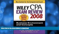 Pre Order Wiley CPA Exam Review 2008: Business Environment and Concepts (Wiley CPA Examination