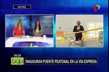 Vía Expresa: reparan puente de Paseo de la República impactado por camión