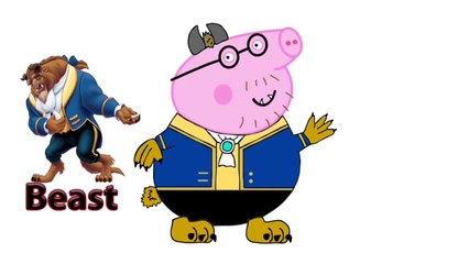 Peppa Pig English Beauty and the Beast Characters