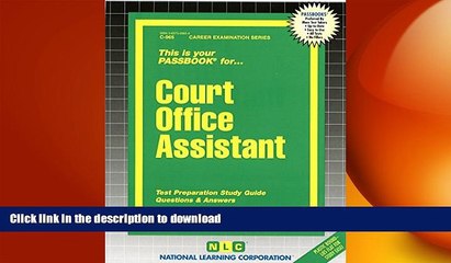 Download Video: Read Book Court Office Assistant(Passbooks) (Career Examination Series) Full Book