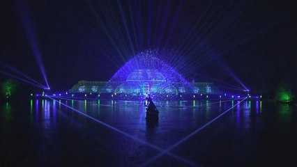 Kew Gardens in London lights up for Christmas