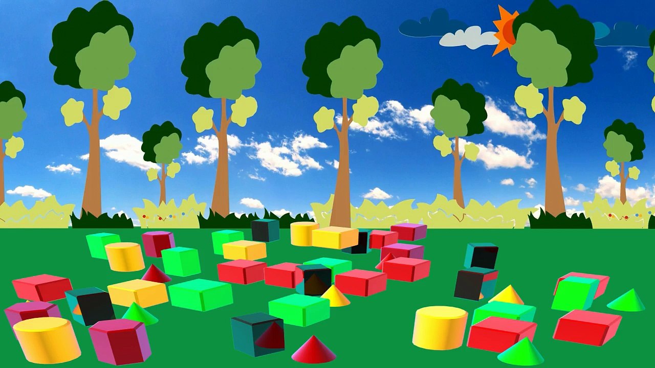 Видео для самых маленьких. Складываем кубики, фигуры под звуки животных