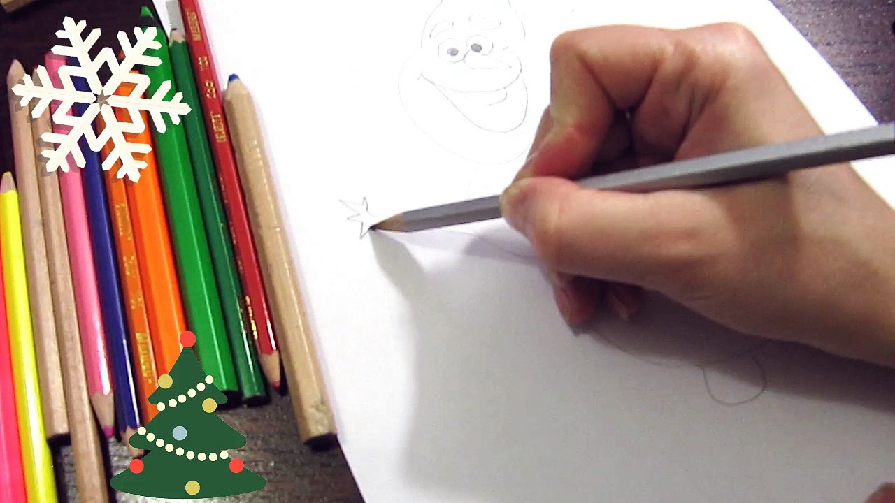Как быстро нарисовать снеговика по гашам для детей. How to draw a snowman for kids step by step