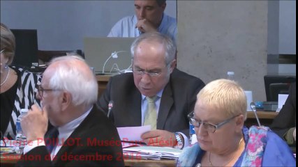 Pierre POILLOT. Budget 2017 MuséoParc Alésia. Session de décembre 2016