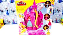 Play Doh Prettiest princess Castle Disney Belle Cinderella Aurora toys Playset