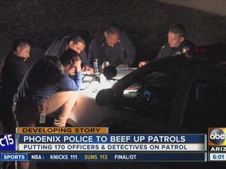Phoenix police plan to increase patrols in 2017