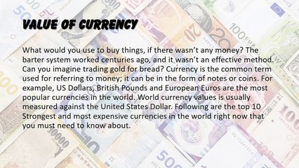 List of Top 10 Strongest and Most Expensive Currencies of the Wold 2016-2017