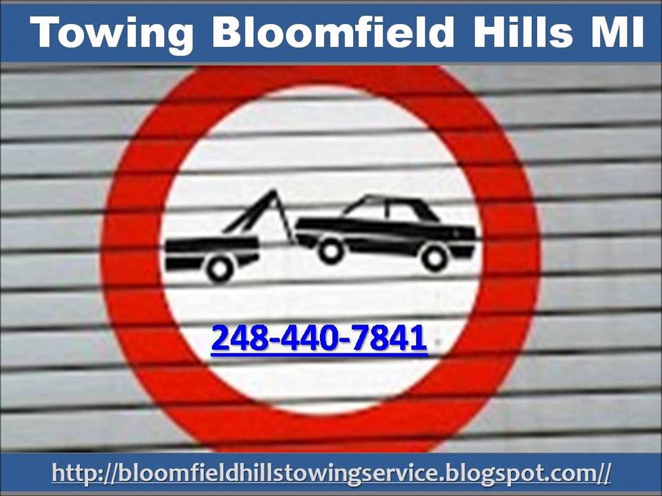 Towing Bloomfield Hills MI (248) 440-7841