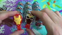 12 Surprise Eggs Kinder Surprise Marvel Avengers unboxing - 12 Киндер сюрприз Marvel Avengers