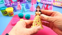 Princess Belle - Princess Doll Unboxing Toy Play Series - Make Your Own Play Doh Dress