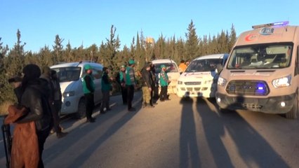 Halep'ten ayrılan siviller İdlib'de