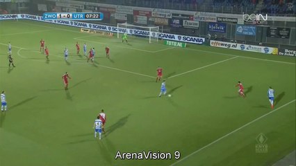 Nicolai Brock-Madsen Goal HD - Zwolle	1-0	Utrecht 14.12.2016 KNVB Beker
