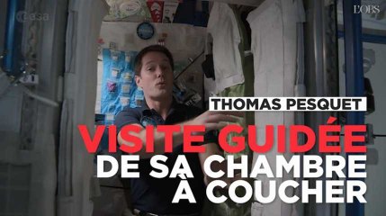 Télécharger la video: Thomas Pesquet nous fait visiter sa chambre à bord de la station spatiale internationale