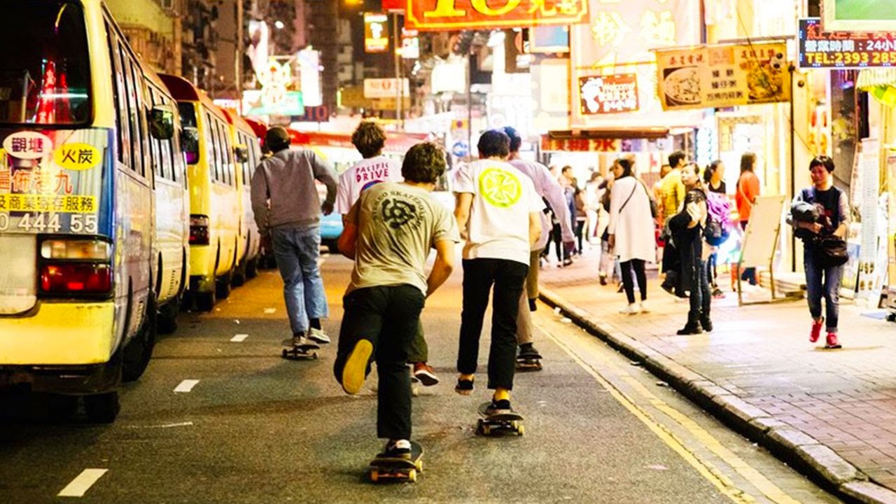 International Crew of Skaters Hit the Streets Hong Kong