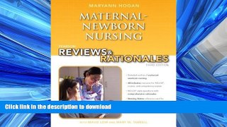 Hardcover Pearson Reviews   Rationales: Maternal-Newborn Nursing with Nursing Reviews   Rationales