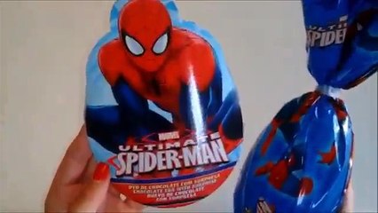 スパイダーマン巨大チョコレート驚きの卵のボックス化解除