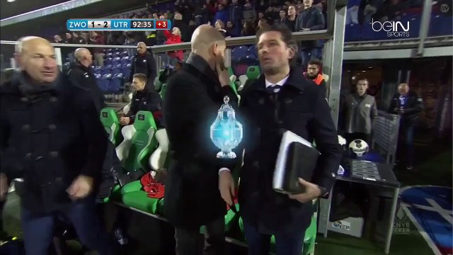 1-2 Richairo u017divkoviu0107 Penalty Goal Holland KNVB Beker Round 3 - 14.12.2016 PEC Zwolle 1-2 FC Utrecht