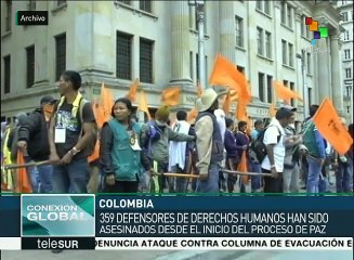 Colombia: desde 2012 se han agredido a más de 5 mil activistas