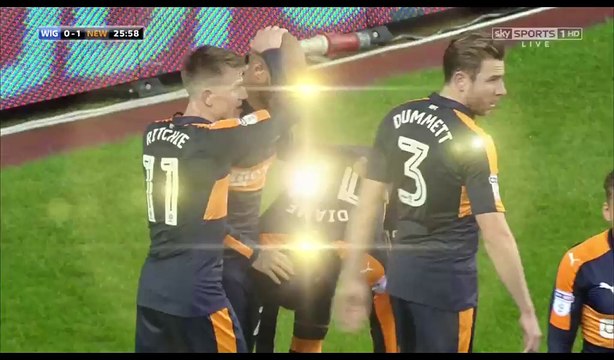 Mohamed Diame Goal HD - Wigan 0-1 Newcastle Utd - 14.12.2016