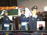 جنید جمشید مرحوم کی مکمل فوجی اعزاز کے ساتھ نماز جنازہ نور بیس چکلالہ میں ادا کردی گئی