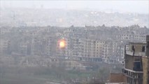 تواصل قصف مناطق شرقي حلب المحاصرة