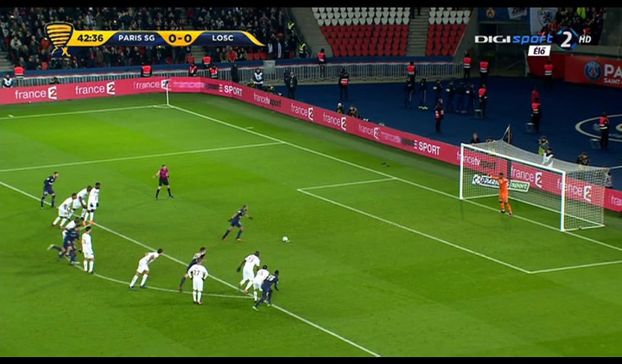 Lucas Goal HD - PSG 1-0 Lille - 14.12.2016