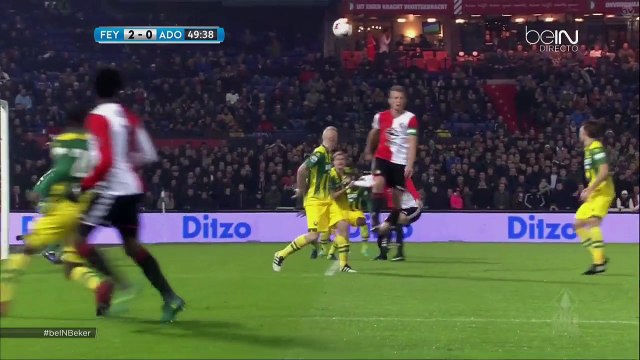2-0 Nicolai Jørgensen Penalty Goal Holland KNVB Beker Round 3 - 14.12.2016 Feyenoord 2-0 ADO Den Haag