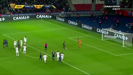 Lucas (Penalty)  - Paris SG	1-0 Lille 14.12.2016
