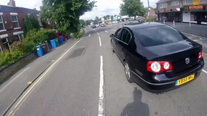 Driver tries to intimidate cyclist