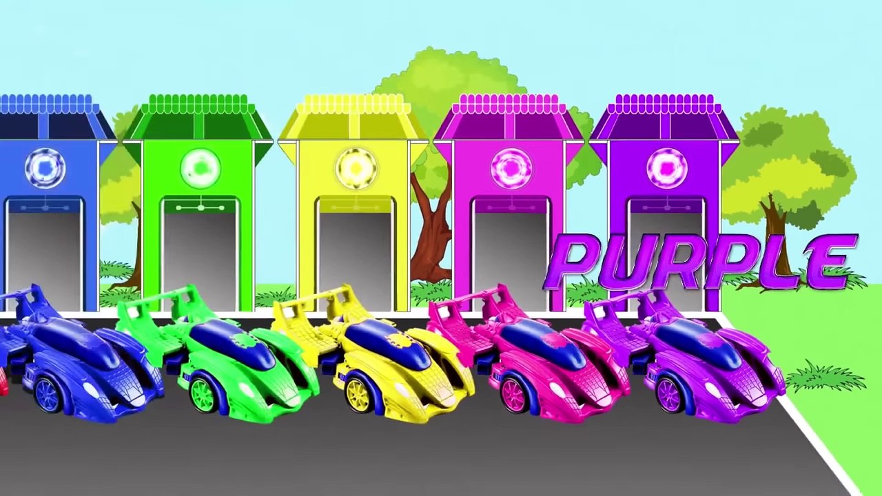 Colors For Children to learn with PACMAN PJ Masks Owlette Gekko Catboy Romeo Luna Girl